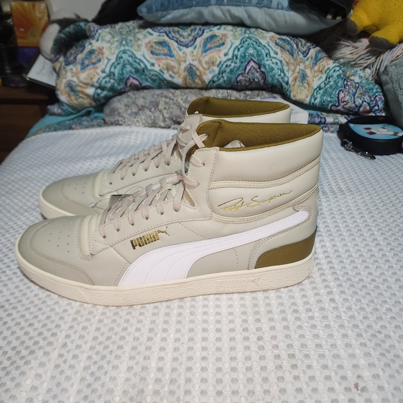 PUMA NWT MENS SZ 17 RALPH SIMPSON HIGHTOP MID LEATHER X TS TRAINER SNEAKER SHOES - Picture 1 of 12